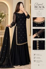 Elegant-Black-Embroidered-Party-Dress