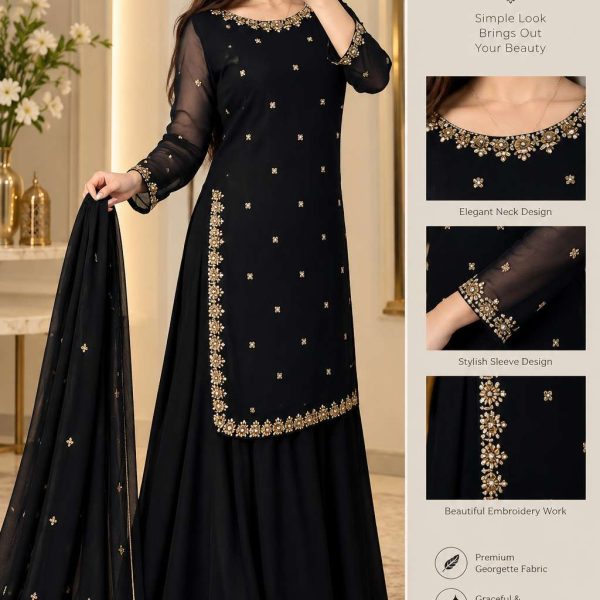 Elegant-Black-Embroidered-Party-Dress