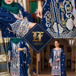 Unstitch Printed with Embrodyre 3 Pics (D.No-516-B) - Image 3