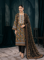 Unstitch Printed with Embrodyre 3 Pics (D. No-517-B)