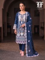 Unstitch Printed with Embrodyre 3 Pics (D.No-516-B)