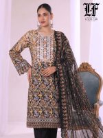 Unstitch Printed with Embrodyre 3 Pics (D. No-517-B) - Image 4